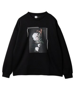 WEGO シートプリントプルオーバー ブラック