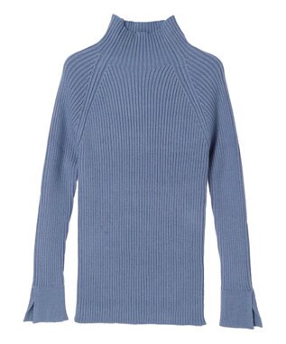 Green Parks ・Ｐｅｔｉｔ　Ｆｌｅｕｒ　ボトルネックリブニット Blue