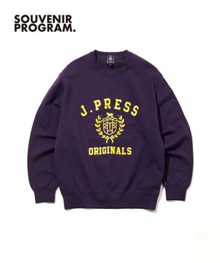 J.PRESS MEN 【J.PRESS ORIGINALS】【UNISEX】Supima Recycle Cotton CREST Logo Sweat