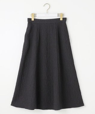 ANY SIS ジャカードフレア スカート ブラック