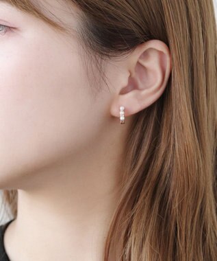 TOCCA 【WEB限定】TRILL PEARL PIERCED EARRINGS K10 淡水パール ピアス ローズ系