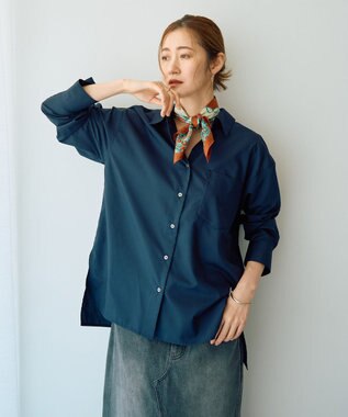 YECCA VECCA ロングシャツ Navy