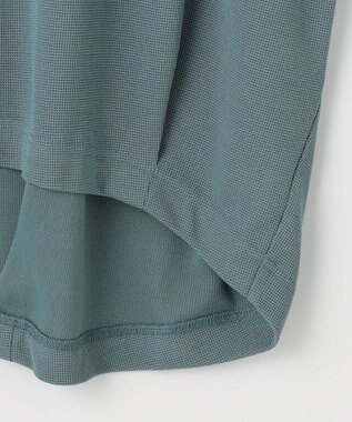 ANY ワッフルプルオーバー ターコイズ