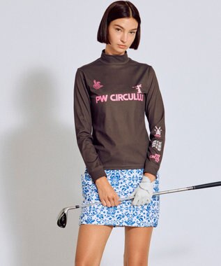 PW CIRCULUS 【 吸水速乾 / ストレッチ 】【WOMEN】裾2WAY デルフト バルーンスカート ゴルフウェア レディース スカイブルー系5