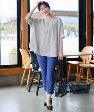 Tiaclasse L 【おのののかさん着用】冷凛(ひやりん)カノコドルマンスリーブカットソー グレー