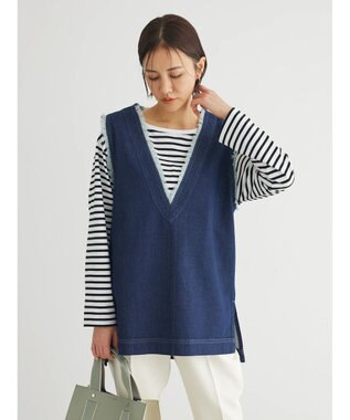 Green Parks Ｖネックフリンジベスト One Wash