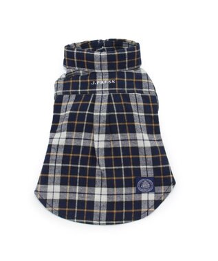 PET PARADISE J.PRESS  ビエラチェック シャツ 【小型犬】 紺（ネイビー・インディゴ）