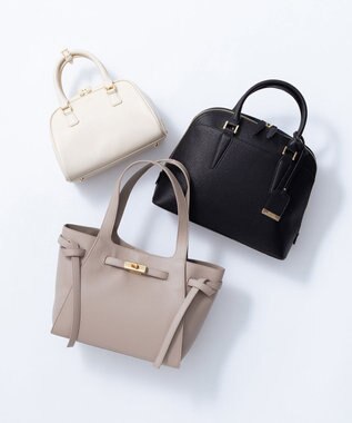 23区 ベルテッド トートバッグ ベージュ系