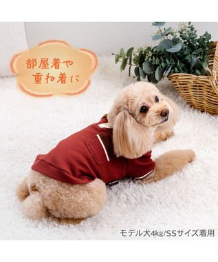 PET PARADISE ペットパラダイス  プレミアム ぺティヒート スキッパーＴシャツ 小型犬 レッド