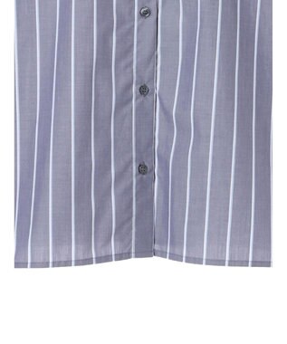 AMERICAN HOLIC イージーケア５分袖バックタックシャツ Stripe Navy