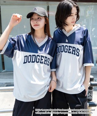 WEGO 【ユニセックス着用ITEM】別注MLBメッシュゲームグラフィックT（SS） ブルーその他