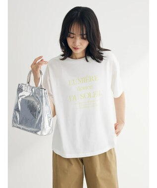 Green Parks フェミニンロゴボックスＴシャツ Light Green