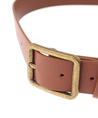 AMERICAN HOLIC スクエアバックルベルト Brown