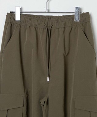 WEGO 【ウエストゴム】イージーパラシュートカーゴパンツ オリーブ