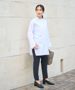 #Newans 【セレモニーにも】パールボタンビッグシャツ ホワイト系