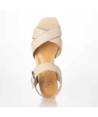 ing <ing>【WEB限定】ストラップクロスサンダル アイボリービー