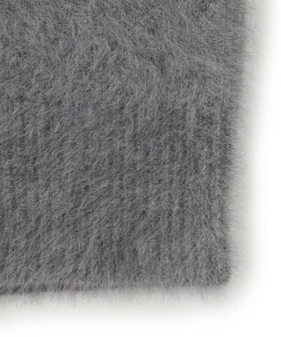 ICB L フォックスカシミヤ カーディガン ライトグレー系