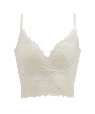 BRADELIS New York 【BRADELIS Me / ノンワイヤー・バストアップ】Perfumyレーシィブラ24S1 オフホワイト