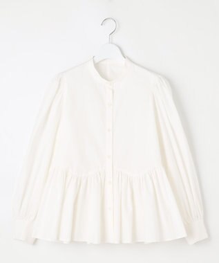 23区 【SLOW/一部店舗限定】タンブラーコットンブロード ブラウス ホワイト系