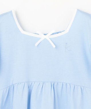 組曲 KIDS 【150-160㎝】 バックシャーリングチュニック サックスブルー