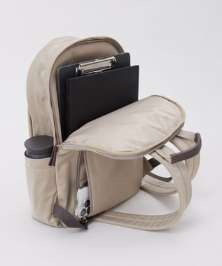 J.PRESS LADIES 【PC収納可】ナイロン リュック ベージュ系