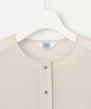 J.PRESS LADIES L シアータックフライス カーディガン ライトグレー系