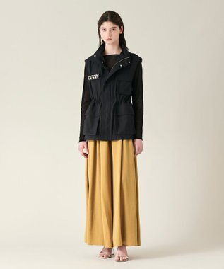 GRACE CONTINENTAL ビジューアーミーベスト ブラック