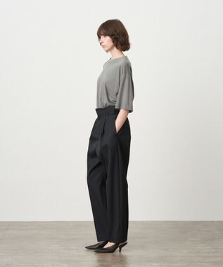 ATON GARMENT DYED 60 FRESCA | ボーイズフィット Tシャツ GRAY