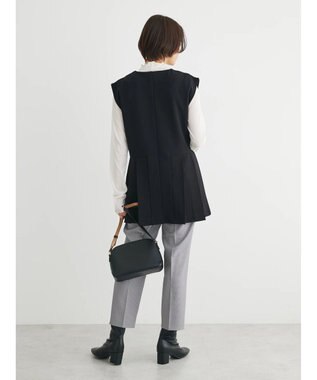 Green Parks ・Ｐｅｔｉｔ　Ｆｌｅｕｒ　サイドプリーツベスト Black