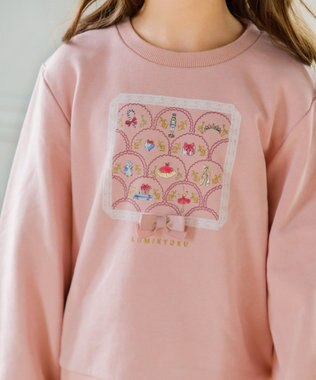 組曲 KIDS 【110-140㎝】NutsCracker トレーナー ローズ系