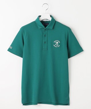 23区GOLF 【MEN】エイトムーブカノコ ストレッチポロシャツ パイングリーン系