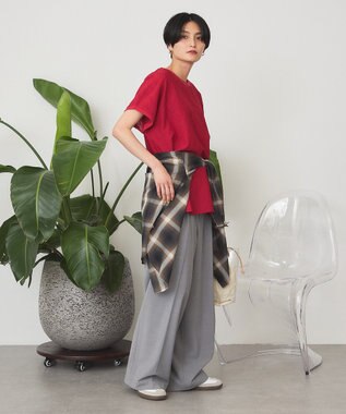 AMERICAN HOLIC フレンチスリーブ総レースプルオーバー Red