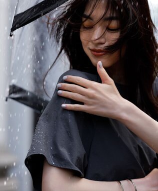 NAVE 【ReNAVE　撥水機能・UVカット・透湿・接触冷感・洗える】ナイロンタスランシャツブラウス グレー系