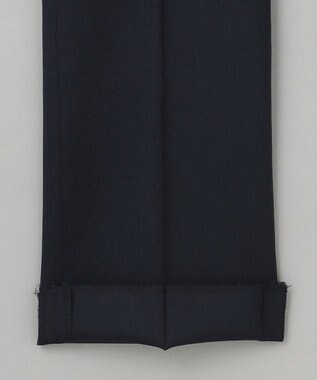 GOTAIRIKU ロングセラー【洗える/折り目加工/シワになりにくい/ウエストアジャスター】ウォッシャブル サマーウール100％パンツ_定番色(1タック)23年モデル ネイビー系