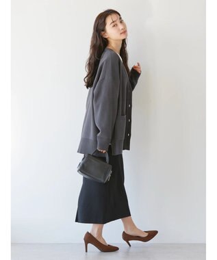 AMERICAN HOLIC 針抜きリブタイトスカート Black