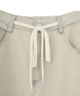 Green Parks コクーンシルエットデニムパンツ Gray Beige