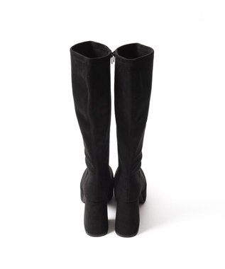 WEGO ストーム付きワイドヒールロングブーツ ブラックその他