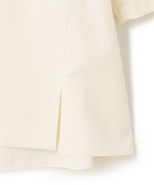 23区 【洗える】コットンツイルジャージー バックシャン カットソー ホワイト系