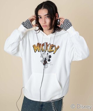 WEGO 【ユニセックス着用ITEM/25年秋冬新作】DISNEYグラフィックプルオーバー ホワイト