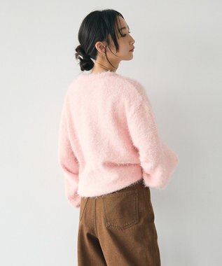 CRAFT STANDARD BOUTIQUE アニマルシャギーニットプルオーバー Light Pink
