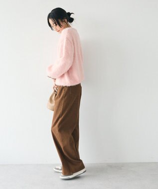 CRAFT STANDARD BOUTIQUE アニマルシャギーニットプルオーバー Light Pink