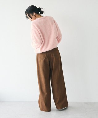 CRAFT STANDARD BOUTIQUE アニマルシャギーニットプルオーバー Light Pink