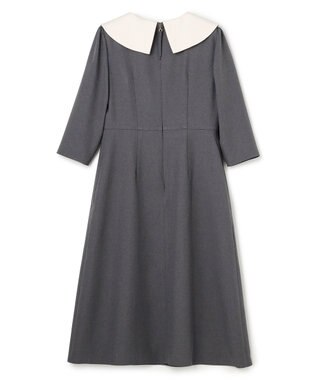 TOCCA 【八木アリサさん着用】【00サイズあり・消臭】FLYING SAUCER 七分丈ドレス グレー系