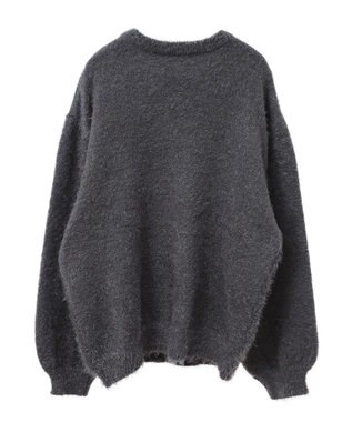 CRAFT STANDARD BOUTIQUE アニマルシャギーニットプルオーバー Charcoal Gray
