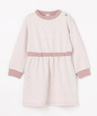 組曲 KIDS 【110-140㎝】 フロストフラワージャガード ワンピース ラベンダー