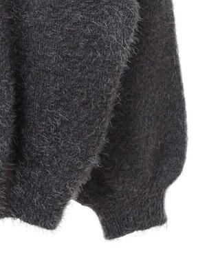 CRAFT STANDARD BOUTIQUE アニマルシャギーニットプルオーバー Charcoal Gray