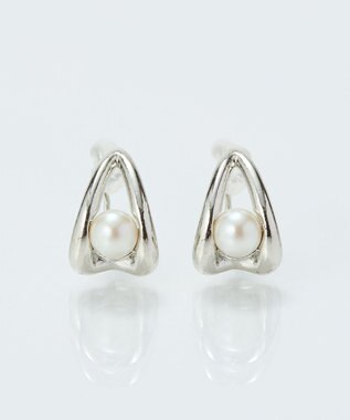  【痛くないシリーズ/金属アレルギー対応】ドロップパールライトフィットイヤリング　シルバー