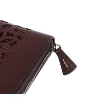 genten カットワーク ラウンド長財布 ノウチャ