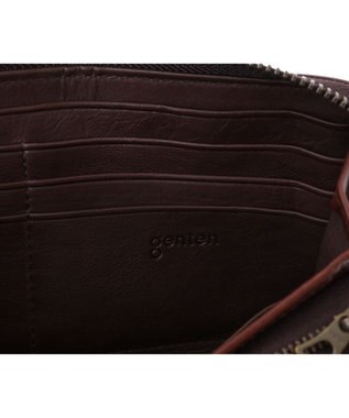 genten カットワーク ラウンド長財布 ノウチャ