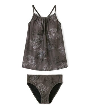 San-ai Resort（三愛水着楽園） タンキニ３点セット　13L　【San-ai Resort（サンアイリゾート）】 チャコールグレー